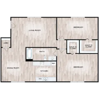 Residence at Midtown Dallas Apartment Floor Plan 4