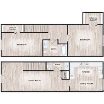 Residence at Midtown Dallas Apartment Floor Plan 5