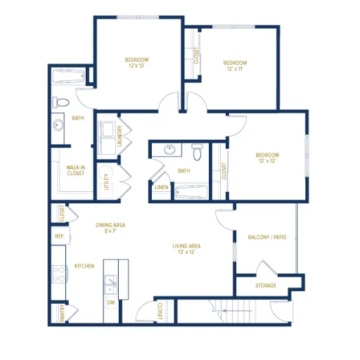 Residences of Long Branch Floorplan 3