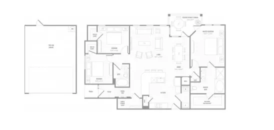 Reveal on the Lake Apartments Floorplan 10