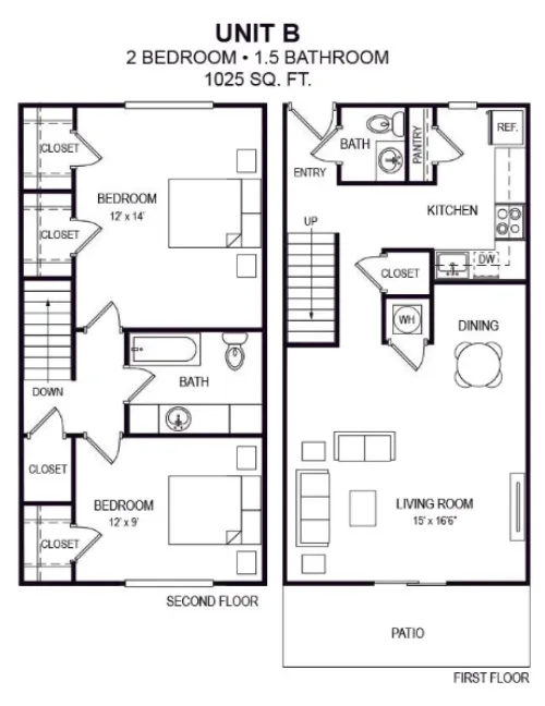 Rio Ranch Townhomes floor plan 1