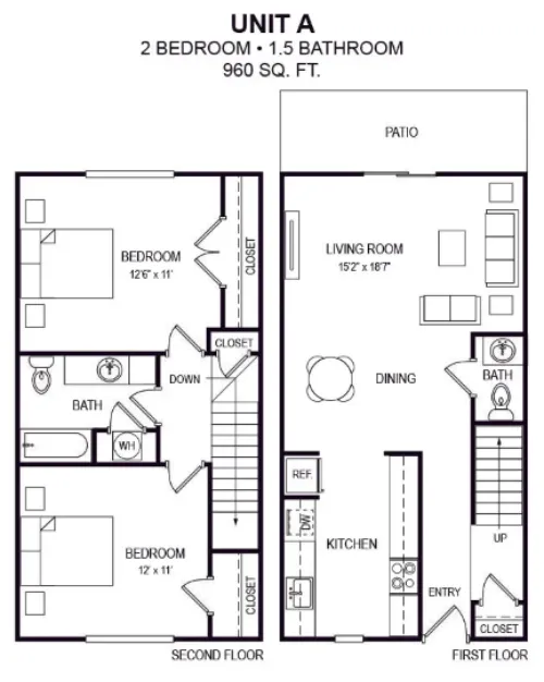 Rio Ranch Townhomes floor plan 2