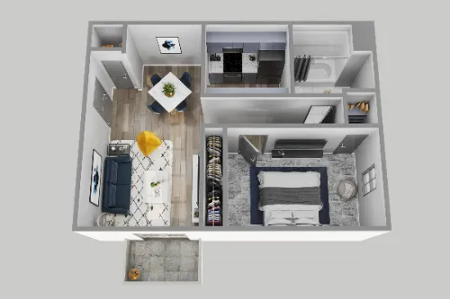 Riverbend Apartments Floorplan 1