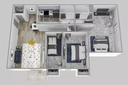 Riverbend Apartments Floorplan 3