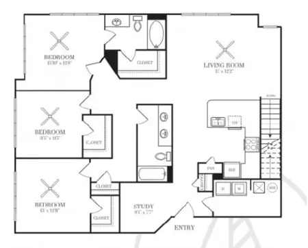 Riverside Park Farmers Branch FloorPlan 11