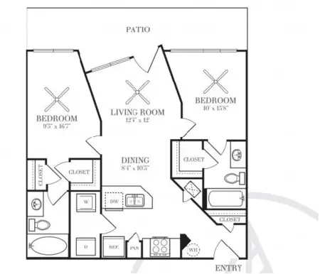 Riverside Park Farmers Branch FloorPlan 5