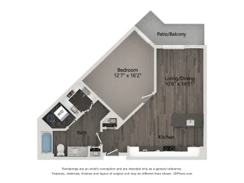 Rowlett Station Apartments Floorplan 2