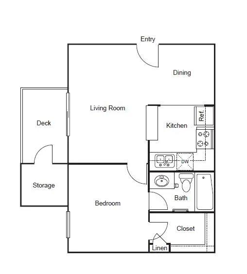 SKYE Isle Dallas Apartment Floor Plan 1