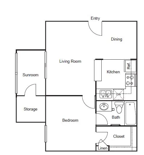 SKYE Isle Dallas Apartment Floor Plan 3