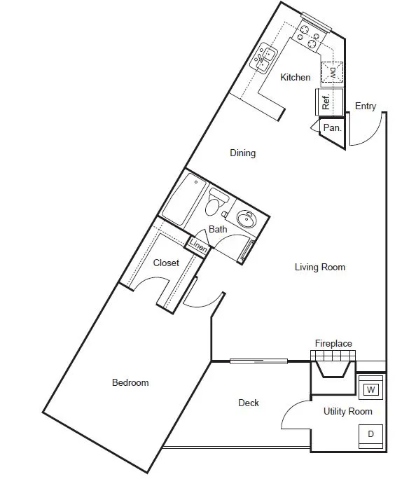 SKYE Isle Dallas Apartment Floor Plan 5