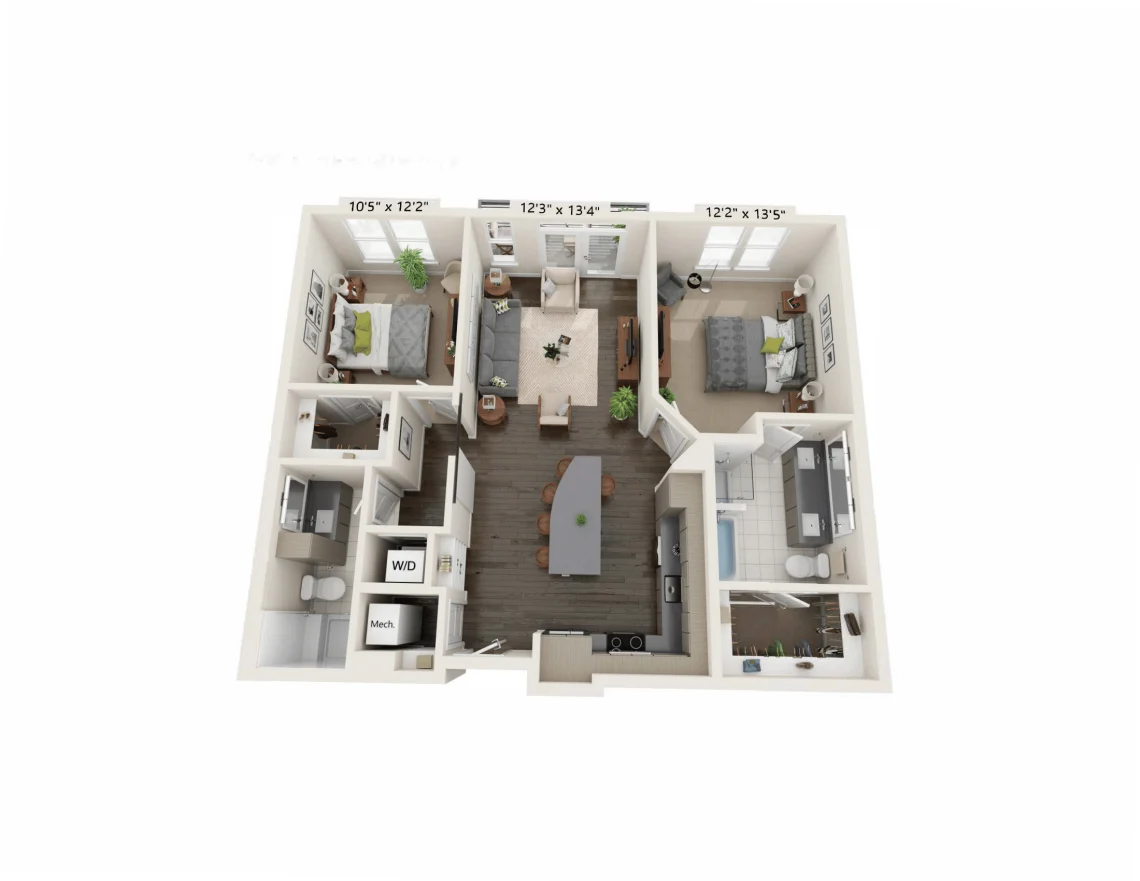 SKYE Isle Dallas Apartment Floor Plan 7