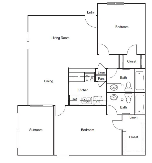 SKYE Isle Dallas Apartment Floor Plan 8