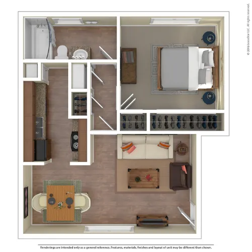 Saturn Square Apartments Floorplan 1