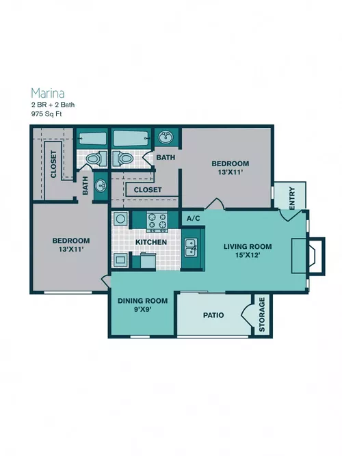 Seacrest Apartments Garland Floorplan 7