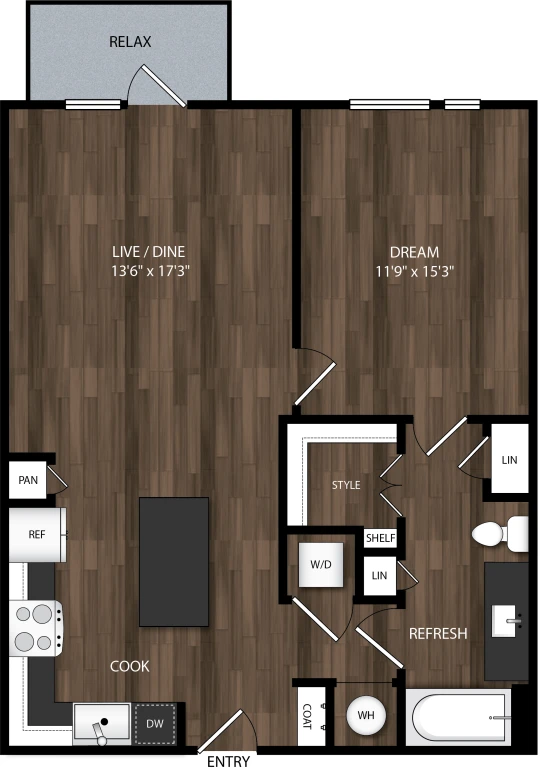 Skye at Love Dallas Apartment Floor Plan 5