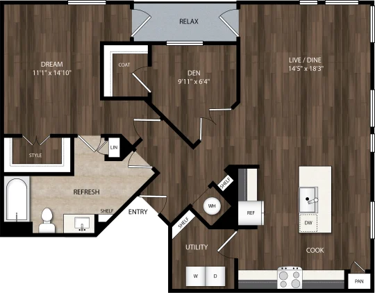 Skye at Love Dallas Apartment Floor Plan 7