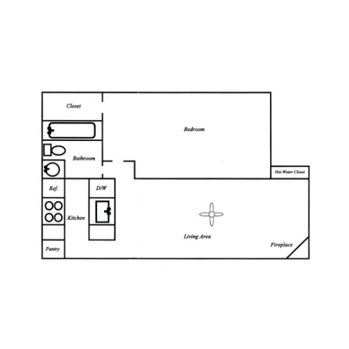 Stadium View Apartments floor plan 2