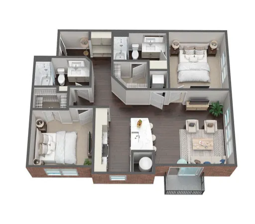 Switchyard Carrollton Apartment Floor Plan 11