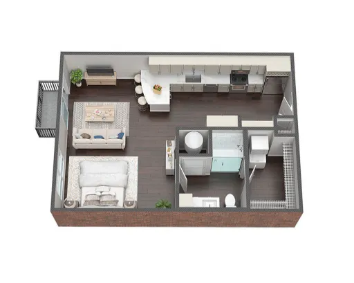 Switchyard Carrollton Apartment Floor Plan 5