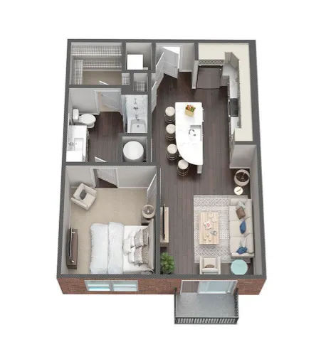 Switchyard Carrollton Apartment Floor Plan 7