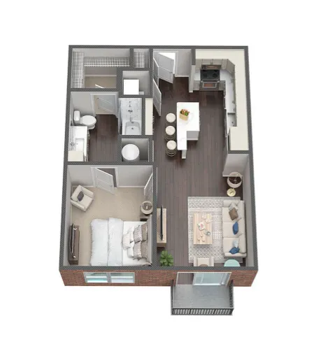 Switchyard Carrollton Apartment Floor Plan 8