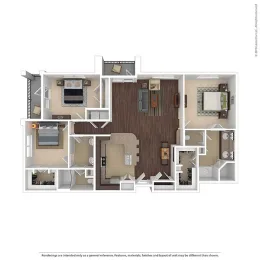 Terra Lago Apartments Rowlett Floorplan 10