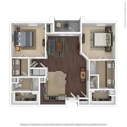 Terra Lago Apartments Rowlett Floorplan 7