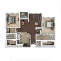 Terra Lago Apartments Rowlett Floorplan 8