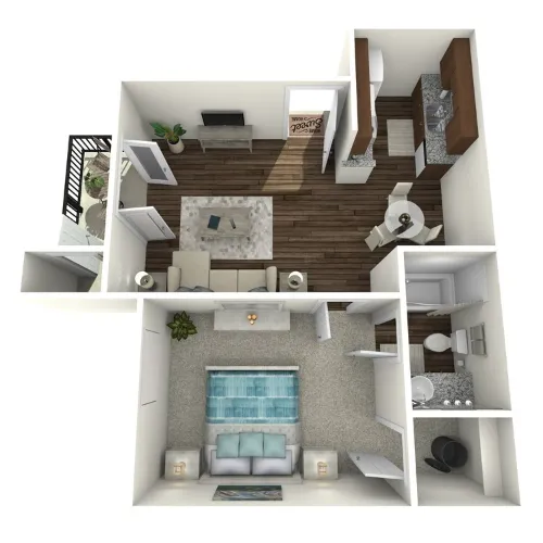 The Arts Apartments at Broadway Commons Floorplan 2