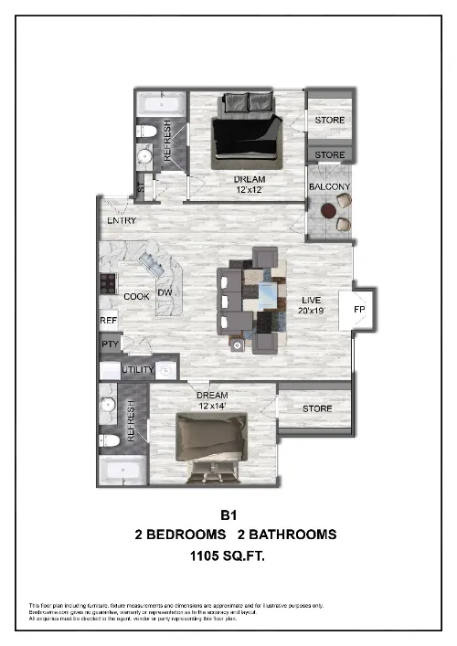 The Brook Frisco Floorplan 5