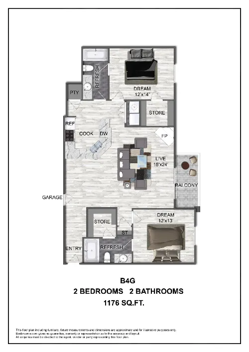 The Brook Frisco Floorplan 7