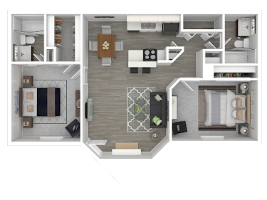 The Carmel Apartments Floorplan 5