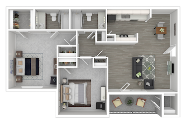 The Carmel Apartments Floorplan 6