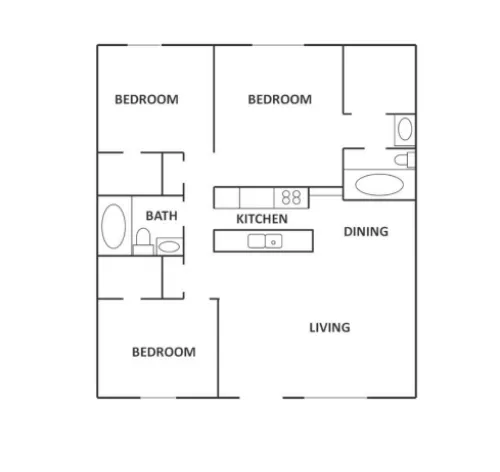 The Colony of San Marcos floor plan 1