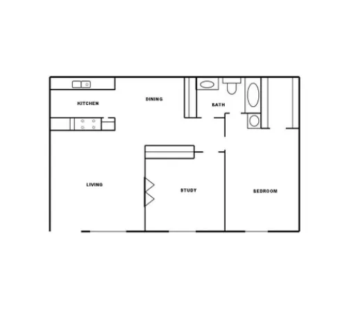 The Colony of San Marcos floor plan 1