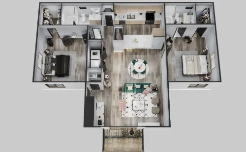 The Corners DeSoto floorplan 2