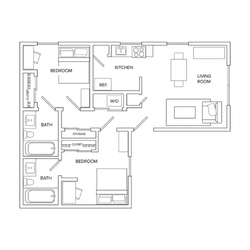 The Edge 2bath floor plan1