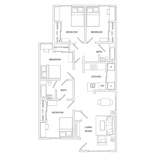 The Edge 4bath floor plan 2