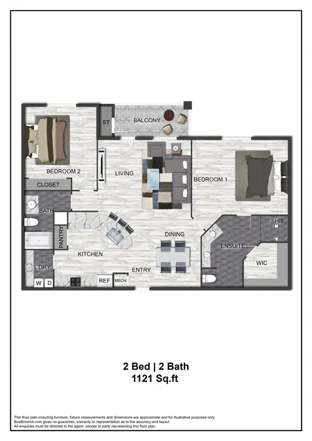 The Ellis Apartments Carrollton FloorPlan 11