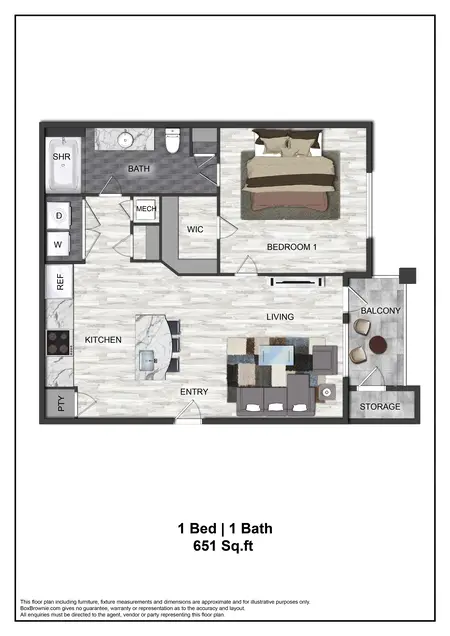 The Ellis Apartments Carrollton FloorPlan 2