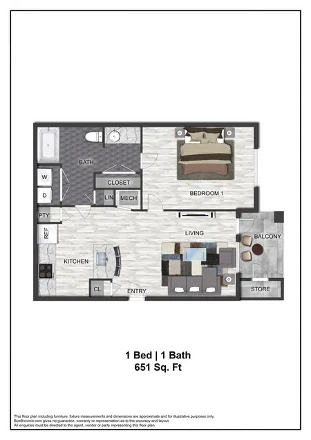 The Ellis Apartments Carrollton FloorPlan 3