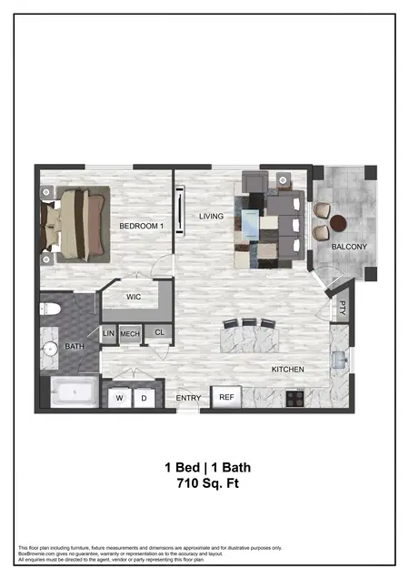 The Ellis Apartments Carrollton FloorPlan 4