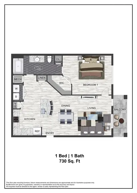 The Ellis Apartments Carrollton FloorPlan 5