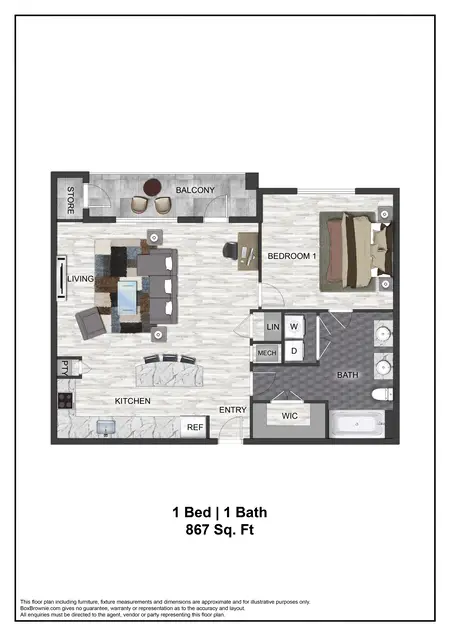 The Ellis Apartments Carrollton FloorPlan 8