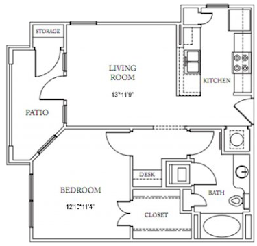 The Gates of Allen Station FloorPlan 1