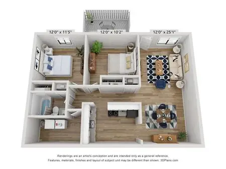 The Grove at Millenia Apartments FloorPlan 3