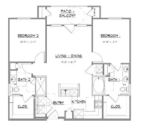 The Grove at Spring Branch Apartments FloorPlan 2