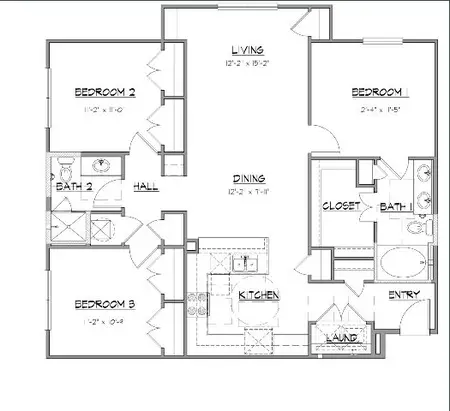 The Grove at Spring Branch Apartments FloorPlan 3