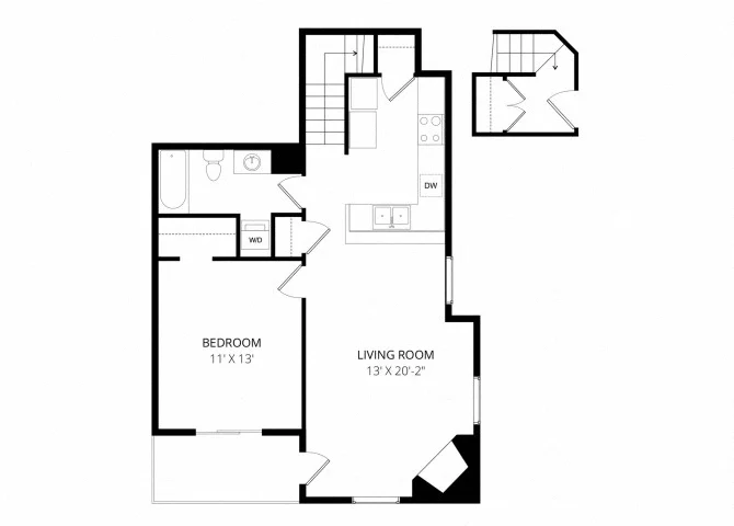 The Highlands Luxury Apartments floor plan 1