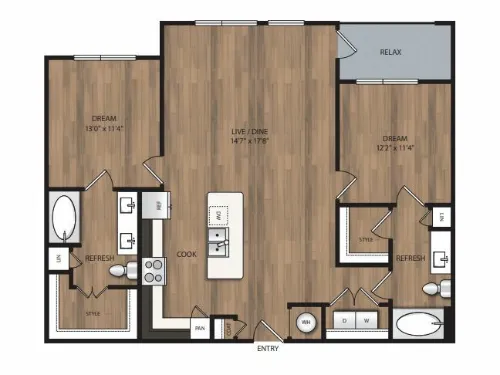 The Lively at Firewheel Floorplan 6